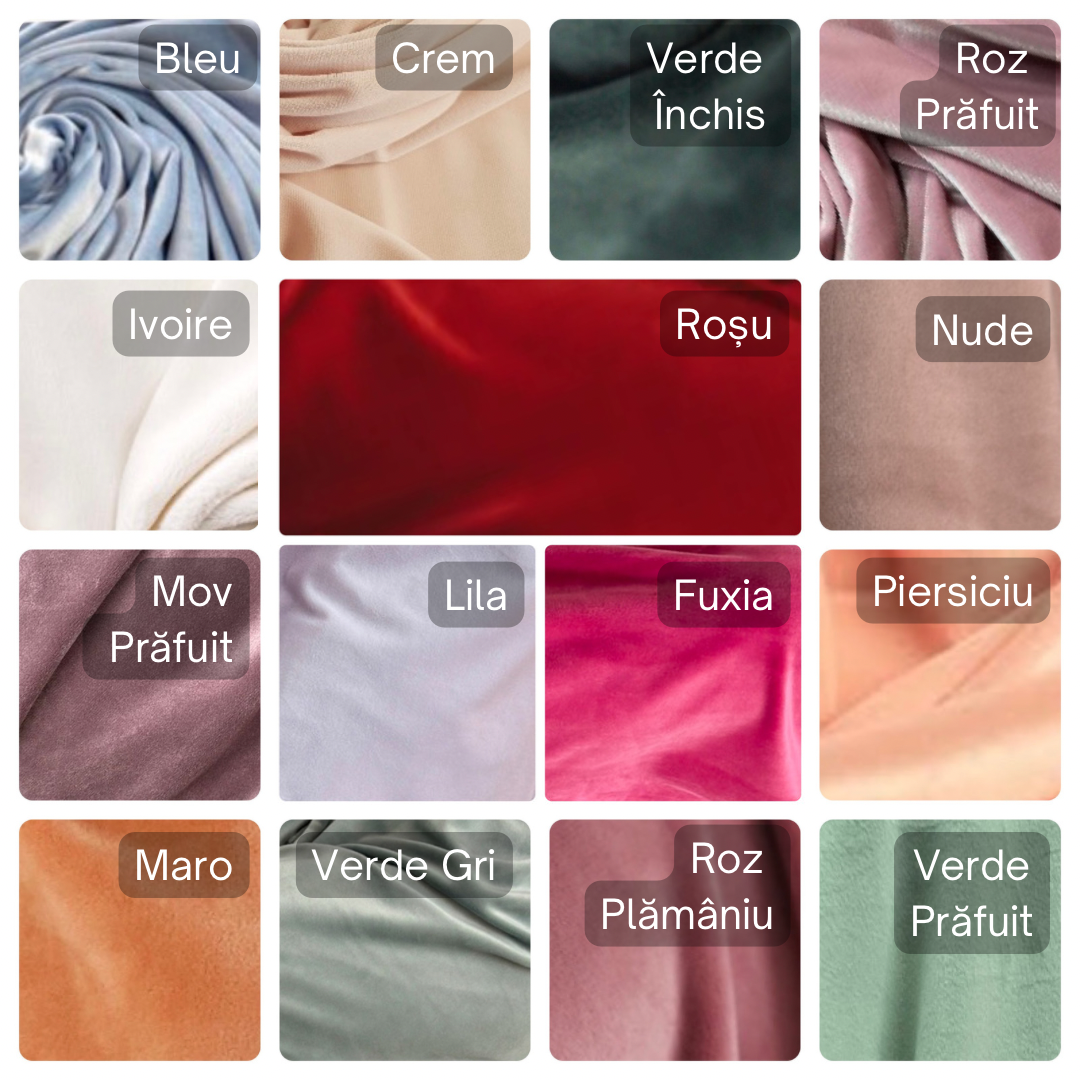 Set pijama cu halat de catifea Giulia