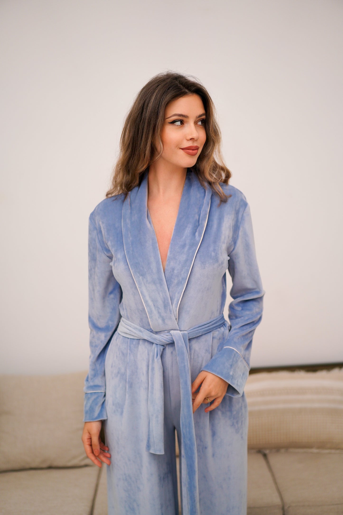 Salopetă de casă catifea supersoft Nadine