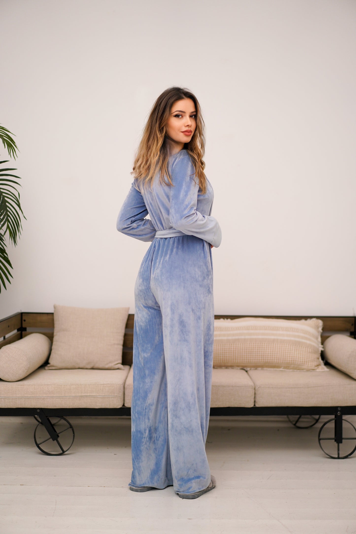 Salopetă de casă catifea supersoft Nadine