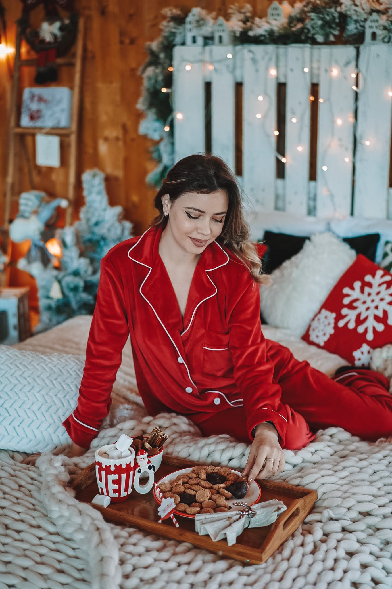 Pijama scurtă din catifea supersoft Lisse
