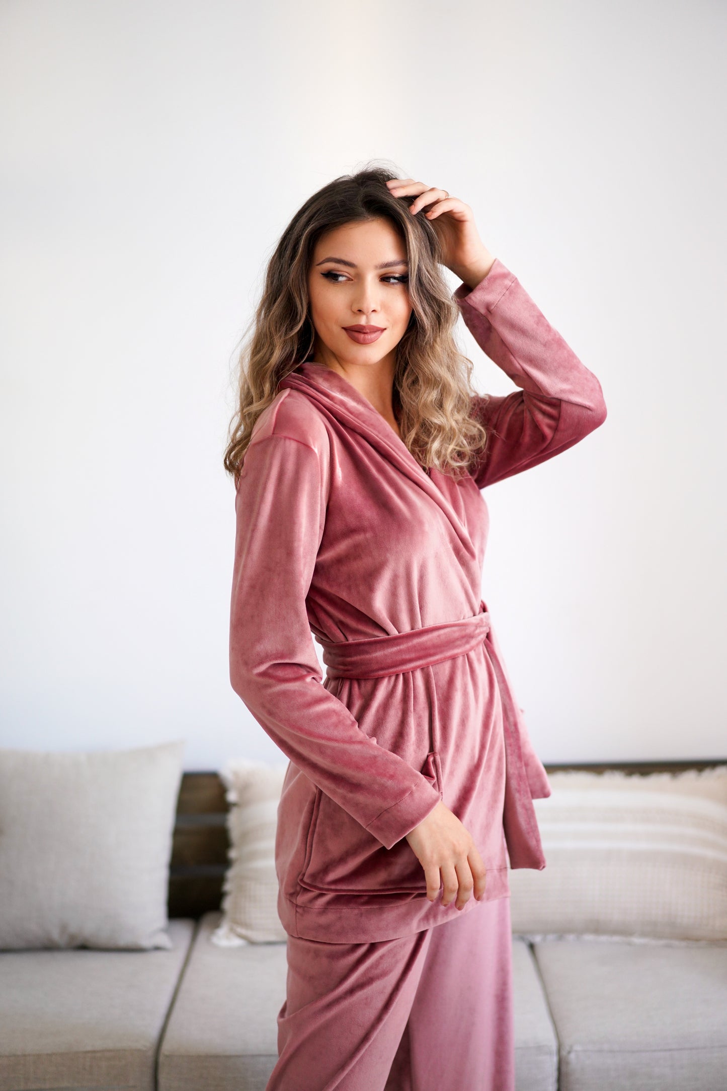 Pijama din catifea supersoft Dafina